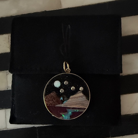 Jacquie Aiche Custom Arizona Inlay Pendant - Picture 5 of 6